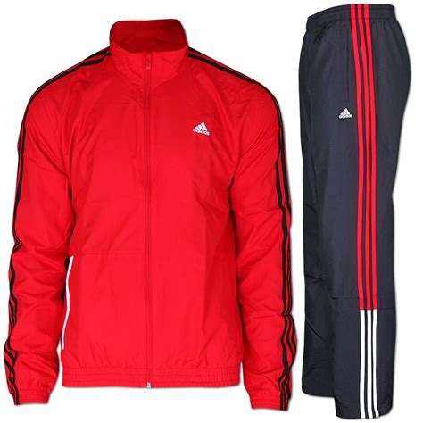 trainingsanzug adidas schwarz rot|Rote adidas Trainingsanzüge & Jogginganzüge online .